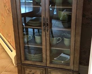 Small Handprinted Display Cabinet and all China