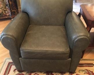 Leather recliner