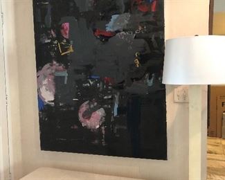 Large vintage abstract 60w x 72h. 