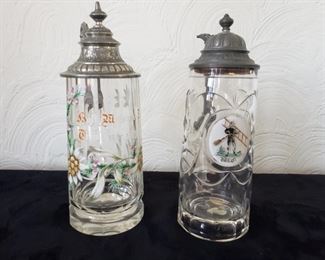 Vintage Glass Lidded Steins #4 https://ctbids.com/#!/description/share/321549