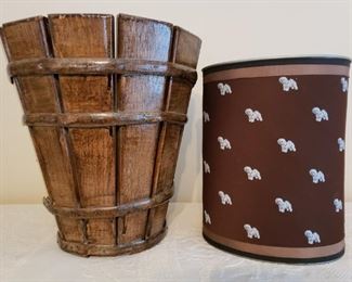 Old Hickory Co. Container & Bichon Frise Waste Basket https://ctbids.com/#!/description/share/321665