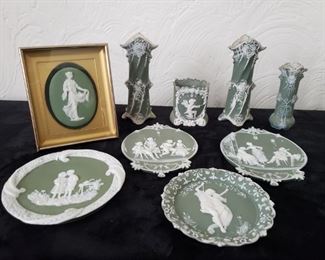 Antique German Green Ceramic/Pottery Pieces https://ctbids.com/#!/description/share/322173