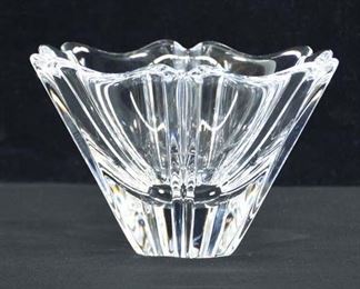 Orrefors Crystal Flower Petal Candy Dish