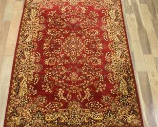 Sears Dynasty Red Vintage 100% Worsted Wool Area Rug