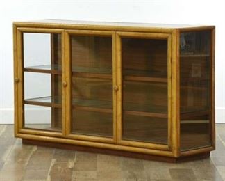 Vintage Danish Modern Style Curio Display Cabinet