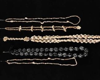 Set Of 5 Mix Lot Coastal Motif Shell Jewelry