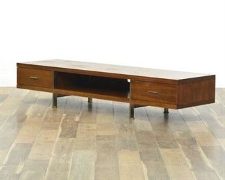 Mid Century Modern Style Low Profile Media Center