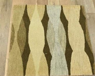 Handmade Earth Tone Retro Pattern Area Rug