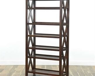 Contemporary Cross Frame Bookcase Etagere