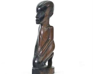 Hand Carved Ebony Tribal African Figure, Tanganyika