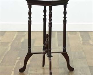 Victorian Plant Stand W Marble Top