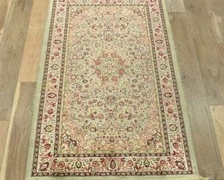 Vintage Pink & Ivory Persian Design Area Rug