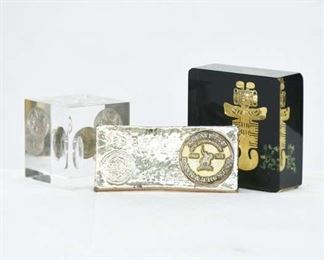 Set Of 3 Mix Lot Vintage Collectible Deskware