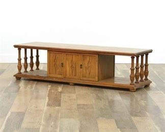 Mid Century American Traditional Coffee Table W Storage