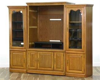 Contemporary American Traditional Media Center Cabinet