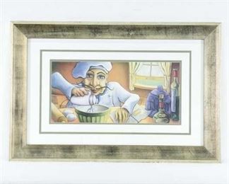 Print Contemporary Chef Portrait