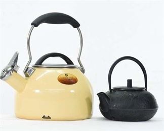 Pair Of Mix Lot Vintage Tea Kettles