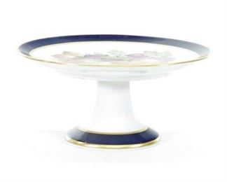 Antique Porcelain Pedestal Plate