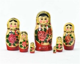 Handmade Russian Matryoshka Nesting Dolls
