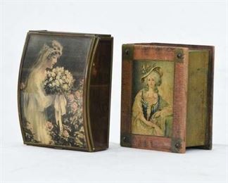 Pair Of Vintage Trinket Boxes