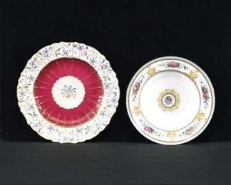 Pair Of Mix Lot Porcelain Plates Wedgwood