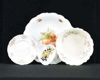 Set Of 4 Vintage Bone China Collectible Dishware