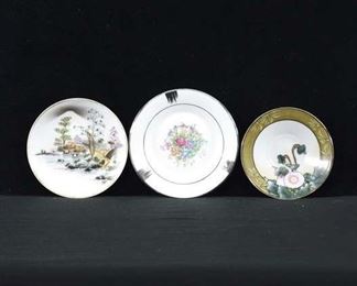 Set Of 3 Mix Lot Vintage Plates, Japan