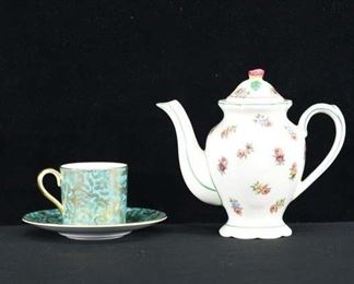 Set Of 3 Mix Lot Demitasse Set & Teapot
