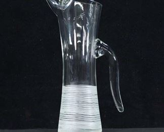 Modernist Glass Pitcher