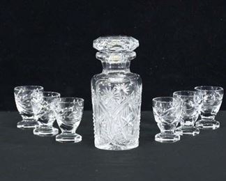 Set Of 7 Decanter & Glasses