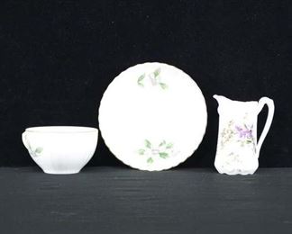 Set Of 3 Mix Lot Porcelain Dishware
