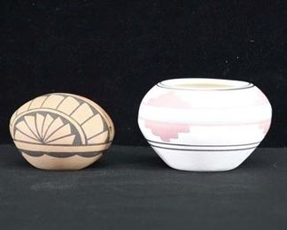 Pair Of Small Native American Pottery