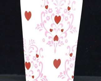 Heart Scroll Motif Vase