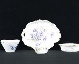 Set Of 4 Mix Lot Porcelain Dishware