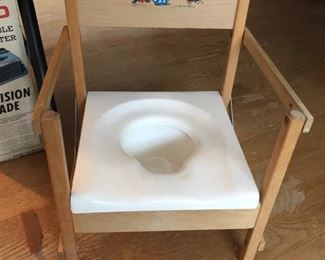 Vintage potty chair