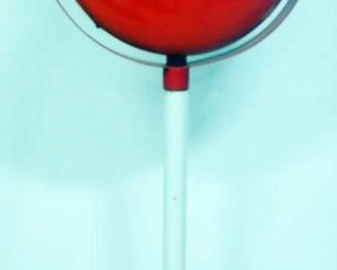 Coca-Cola "Lollipop" Button Advertising Display With Cast Iron Base, 66" High x 27.25" Diameter Top