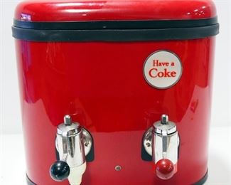 Multiplex Faucet Co Vintage Coca-Cola Insulated Dispenser Model 44, With Two Spigots