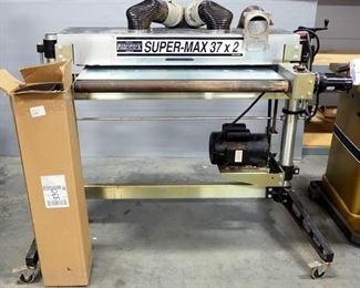 Performax Super-Max 37x2 Drum Sander Includes Replacement Sanding Belt, On Wheeled Stand