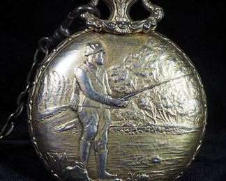 Majestime 17 Jewel Swiss Made Pocket Watch With Chain