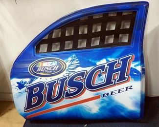 NASCAR Busch Beer Molded Plastic Door Wall Decor, 39.5" Wide x 33" High