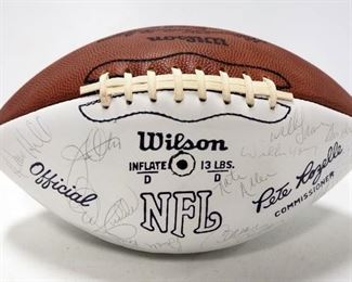 Kansas City Chiefs Autographed Football, Circa 60's/70's, Len Dawson, Jan Stenerud, Bobby Bell, Willie Lanier, Emmitt Thomas, And More!