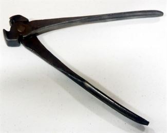 Antique Barbed Wire Fence Pliers, Company Name Stamped But Not Fully Legible