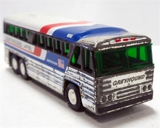 Buddy L Tin Greyhound Americruiser Bus, 7.5" Long