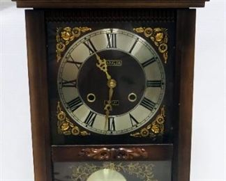 Wangja 31 Day Table Clock With Winding Key, 25" High