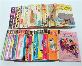 Vintage Comic Books, Includes Disney Characters, Looney Tunes, Casper, Blondie, Dennis The Menace, Woody Woodpecker, Flinstones & More, Approx Qty 50