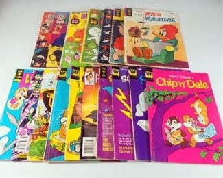 Vintage Whitman & Cold Key Comic Books Including Walt Disney, Looney Tunes And More, Total Qty 19