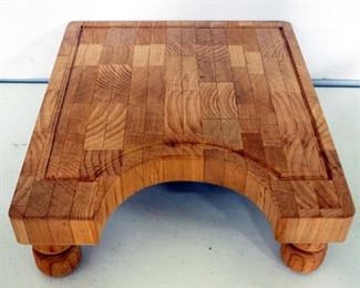 Assorted Kitchen Utensils And More, Includes Butcher Block Carving Board, Bakelite Handled Knives and Server, Ladles, Sifters, And More