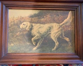 'A Setter'', signed lower left: E.H. Osthaus, watercolor on colored paper under glass, sight size: estimate $700/900,—- $100