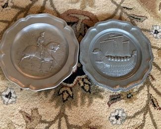 2 WMF Pewter Zinn Galerie Albrecht Durer Decorative PlateS from Germany