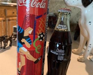 Coca Cola Bottle 1994 World Cup USA Dallas Soda Glass Vintage
Like new